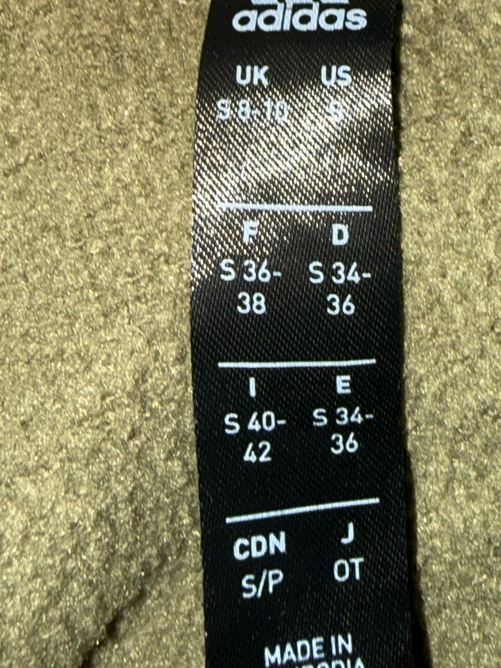 adidas Olive Green Hoodie with Pink Trefoil Logo - Picture 3 of 3